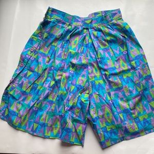 Vintage high waist culottes shorts